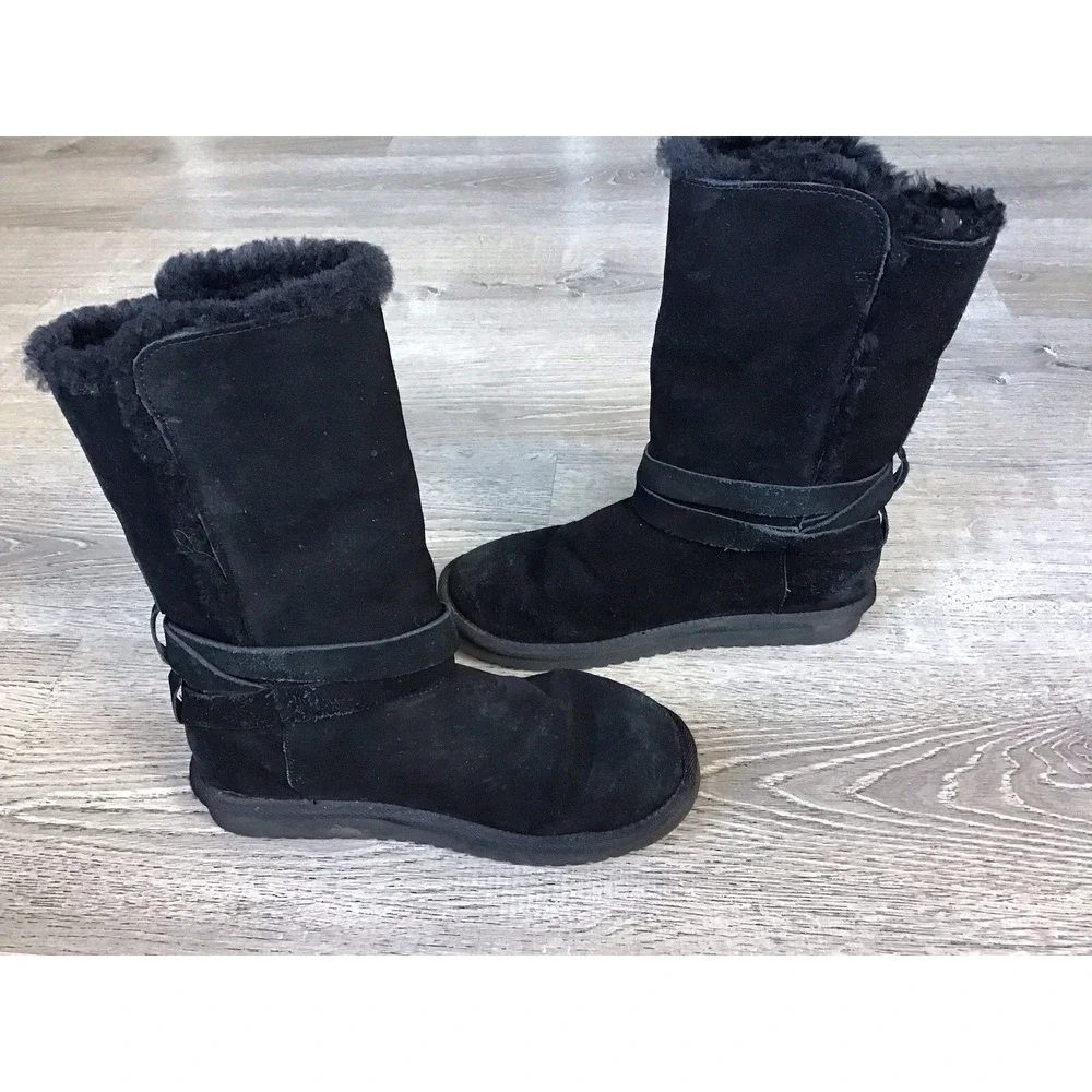 Koolaburra By UGG Womens Size 9 Rozalia Tall Winter Boots Black 1020243 Boot